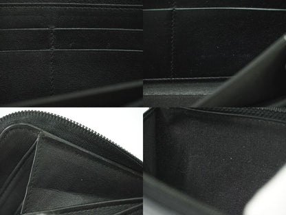 Authentic Chanel Coco Mark Round Zipper Long Wallet Long Wallet Caviar Skin