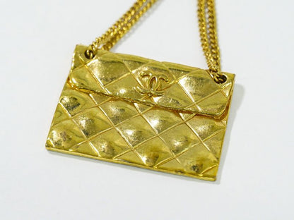 Authentic Chanel 31 Rue Cambon Bag Motif Brooch GP Gold Plated Rue Cambon