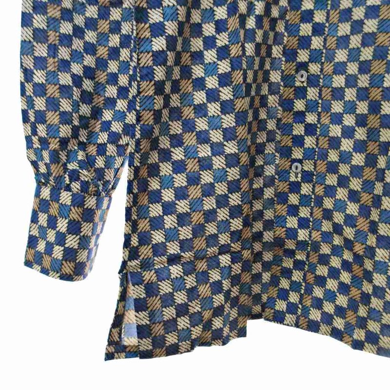 Yves Saint Laurent YVES Saint Laurent 90s Vintage All-over Pattern Shirt Long