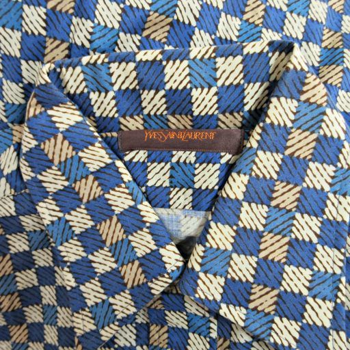 Yves Saint Laurent YVES Saint Laurent 90s Vintage All-over Pattern Shirt Long