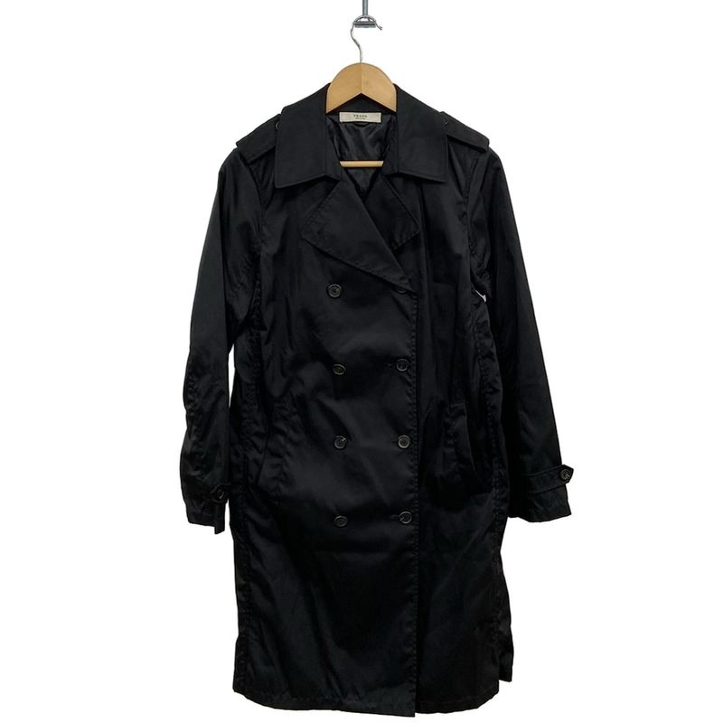 Prada Coat Size 40 M Womens - Black Long Sleeves Spring Fall