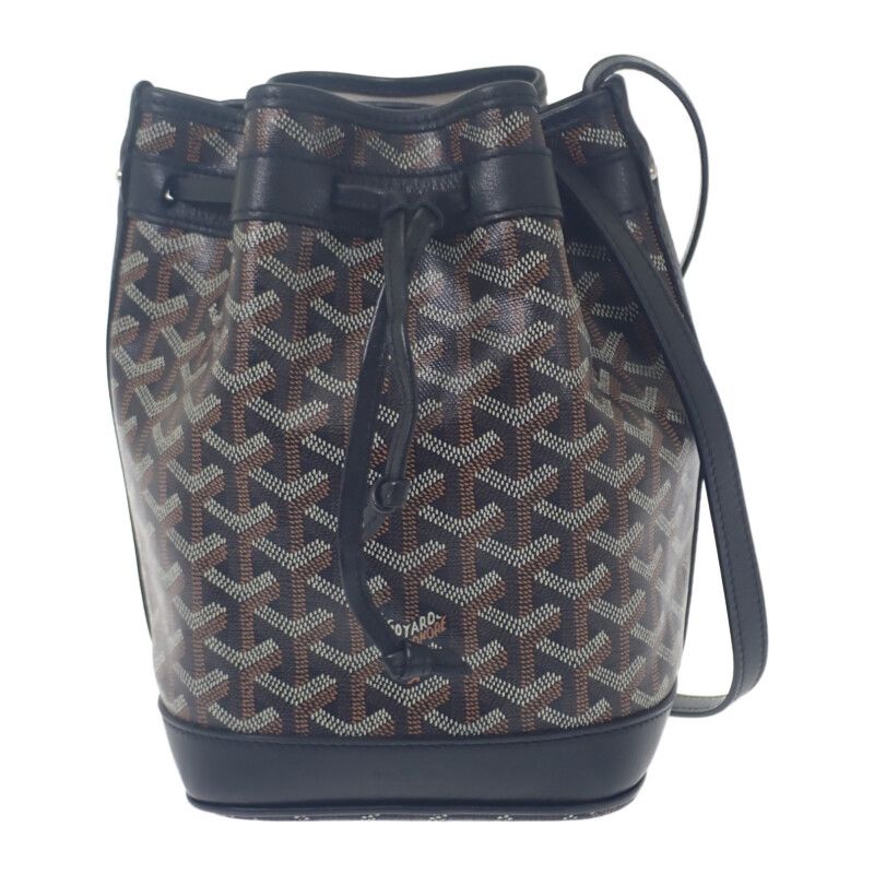 Goyard Petit Flo Bucket Bag Herringbone Peflotpmlty01cl01p Shoulder Bag Leather