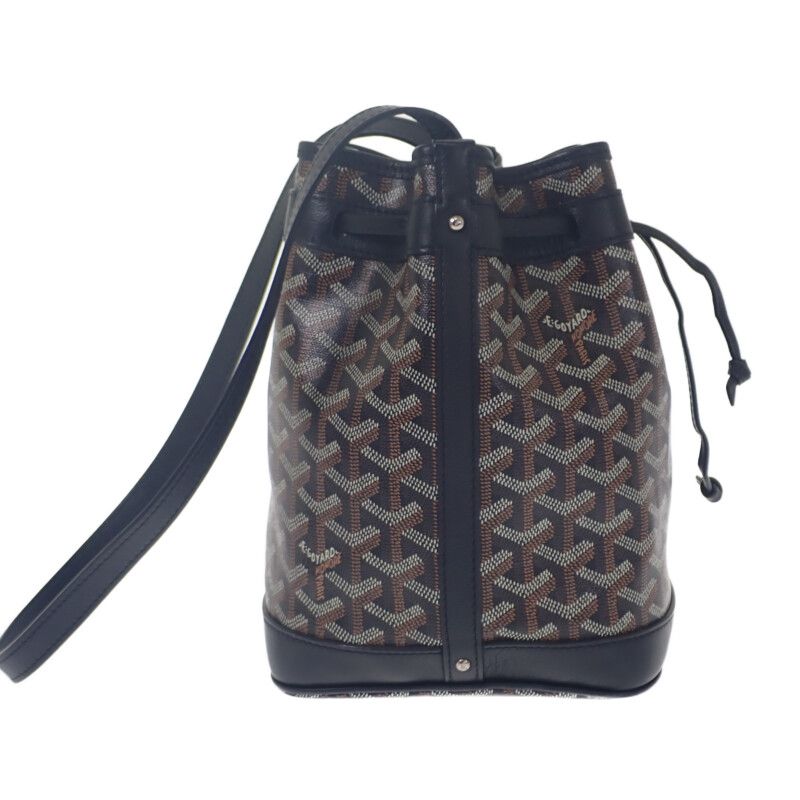 Goyard Petit Flo Bucket Bag Herringbone Peflotpmlty01cl01p Shoulder Bag Leather