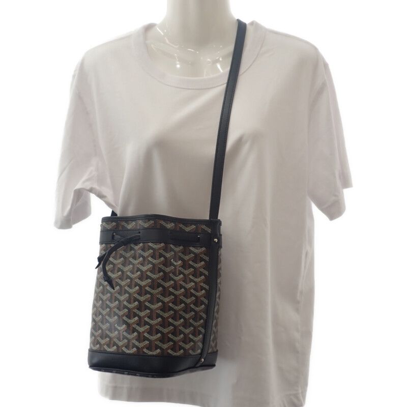 Goyard Petit Flo Bucket Bag Herringbone Peflotpmlty01cl01p Shoulder Bag Leather