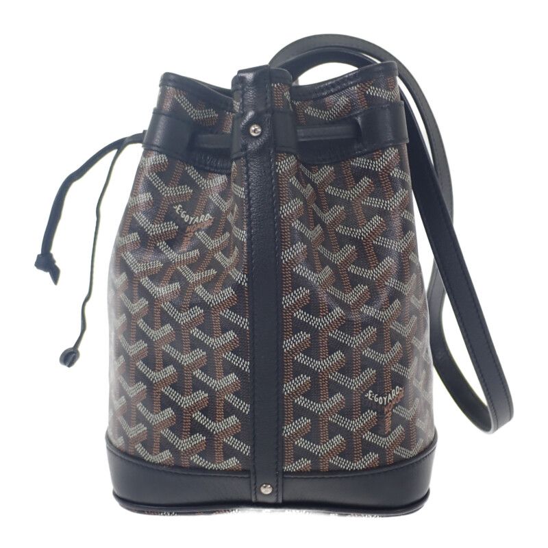 Goyard Petit Flo Bucket Bag Herringbone Peflotpmlty01cl01p Shoulder Bag Leather
