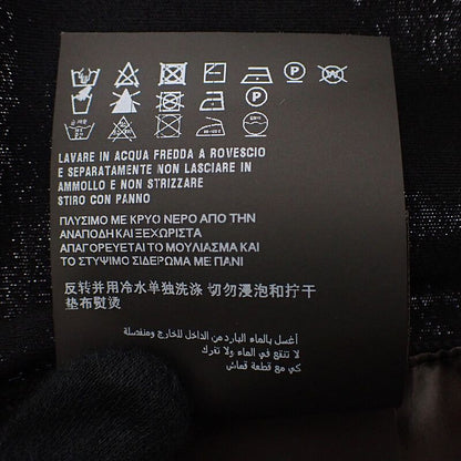 Prada Triangle Logo Ujn861 Short Sleeve T-shirt Cotton Black Mens [grade A