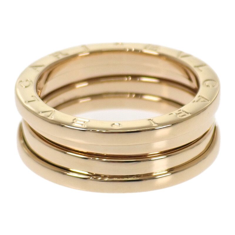 Bulgari Bvlgari B-zero1 Ring 3 Band Size 15 Engraved Size 55 Ring 18K Yellow