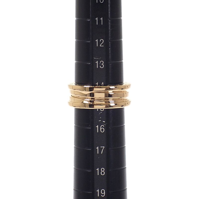 Bulgari Bvlgari B-zero1 Ring 3 Band Size 15 Engraved Size 55 Ring 18K Yellow