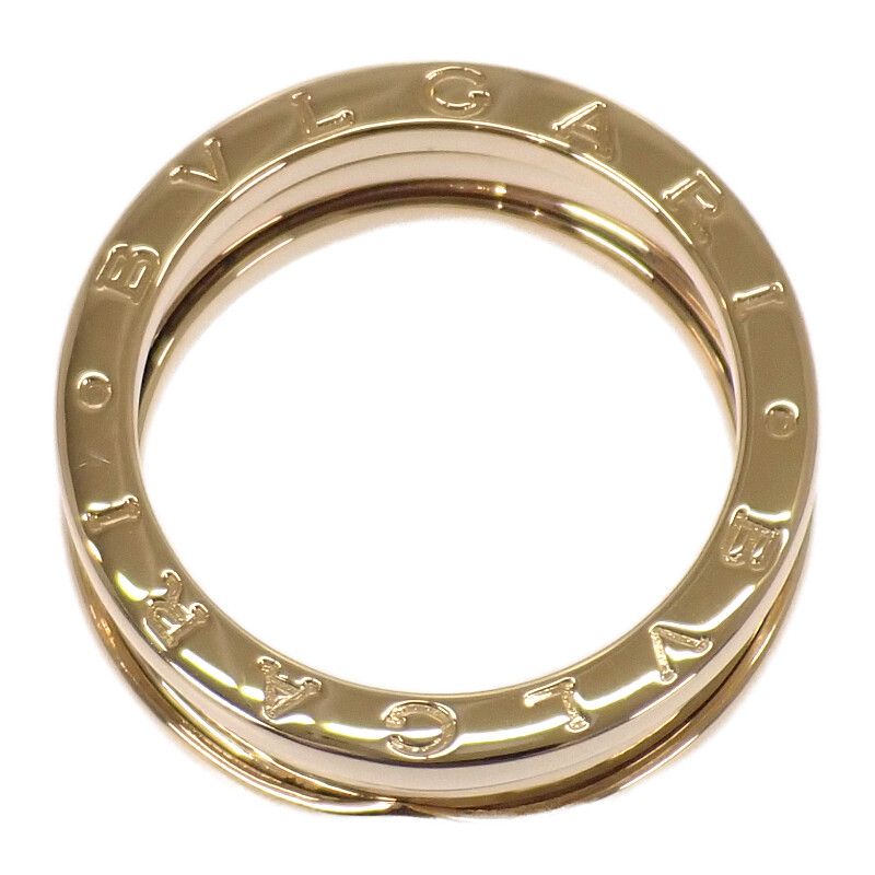 Bulgari Bvlgari B-zero1 Ring 3 Band Size 15 Engraved Size 55 Ring 18K Yellow