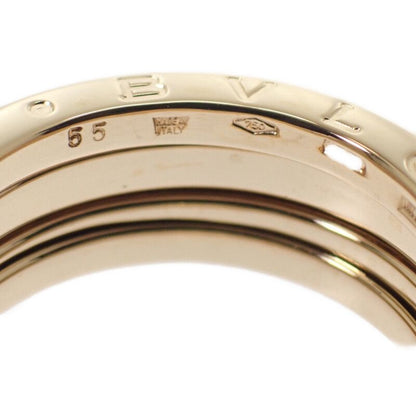 Bulgari Bvlgari B-zero1 Ring 3 Band Size 15 Engraved Size 55 Ring 18K Yellow