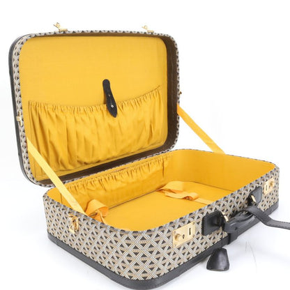 Goyard Herringbone Leather Trunk Soft Case Bag Suitcase Business Travel A4