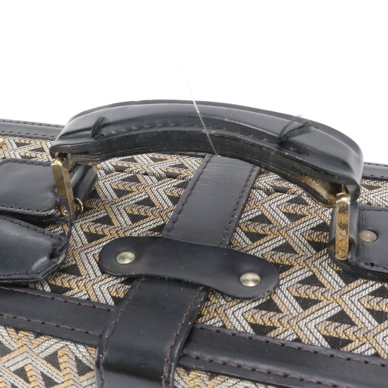 Goyard Herringbone Leather Trunk Soft Case Bag Suitcase Business Travel A4