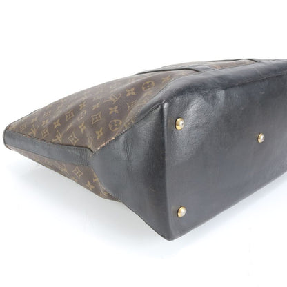 Louis Vuitton Monogram Sac Weekend GM M42420 Leather Tote Bag Shoulder Brown A4