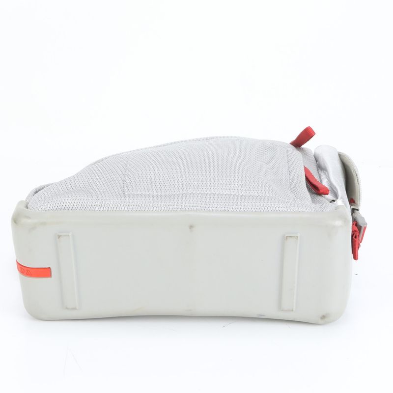 Prada Sport Shoulder Bag Body Waist Pouch Shoulder Silver Men's RUE Db3-2