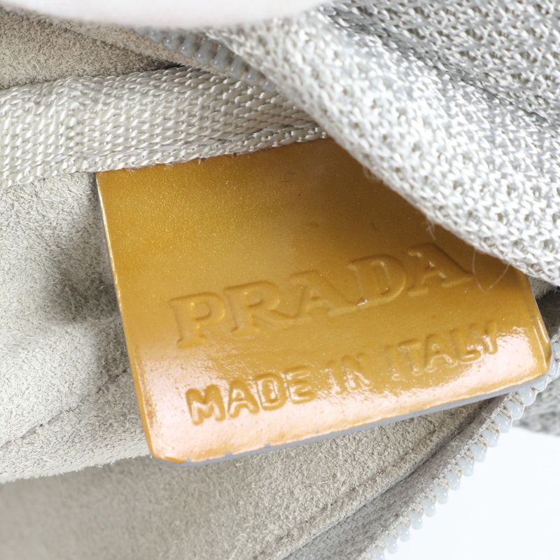 Prada Sport Shoulder Bag Body Waist Pouch Shoulder Silver Men's RUE Db3-2