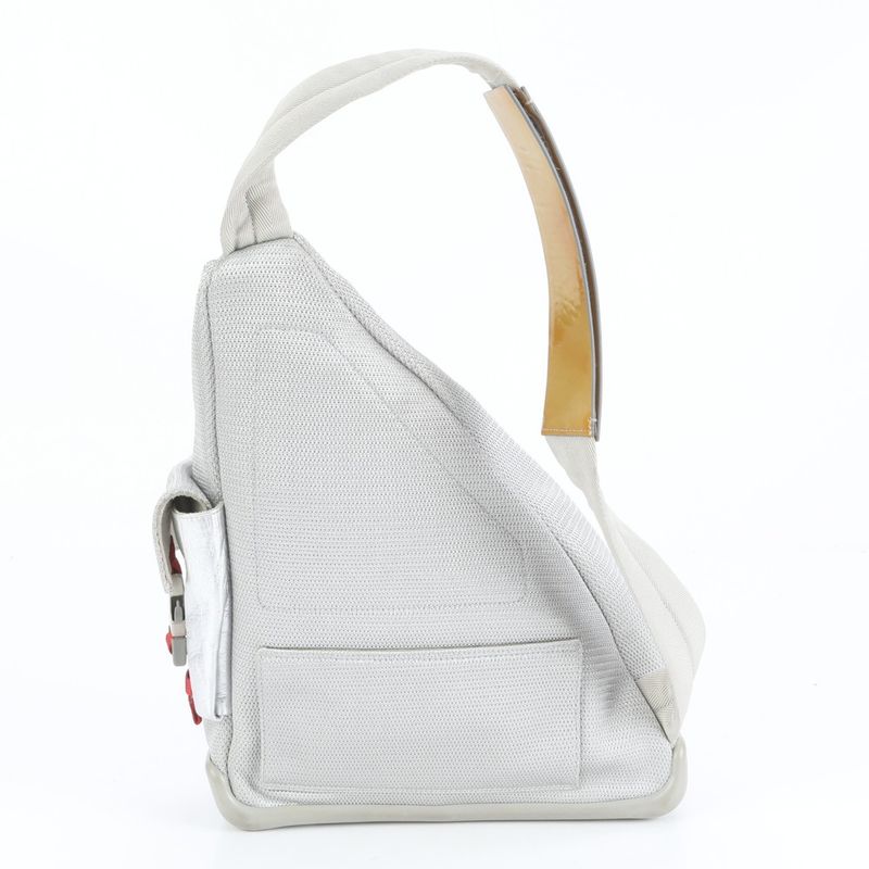 Prada Sport Shoulder Bag Body Waist Pouch Shoulder Silver Men's RUE Db3-2