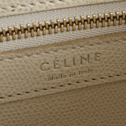 Celine Vertical Cabas Small Leather 2WAY Tote Bag Crossbody Shoulder Gray