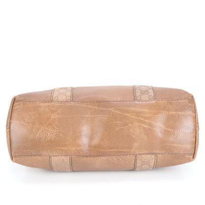 Guccissima Bamboo Leather Tote Bag Shoulder 232947 Hand Brown A4 Ladies RUE