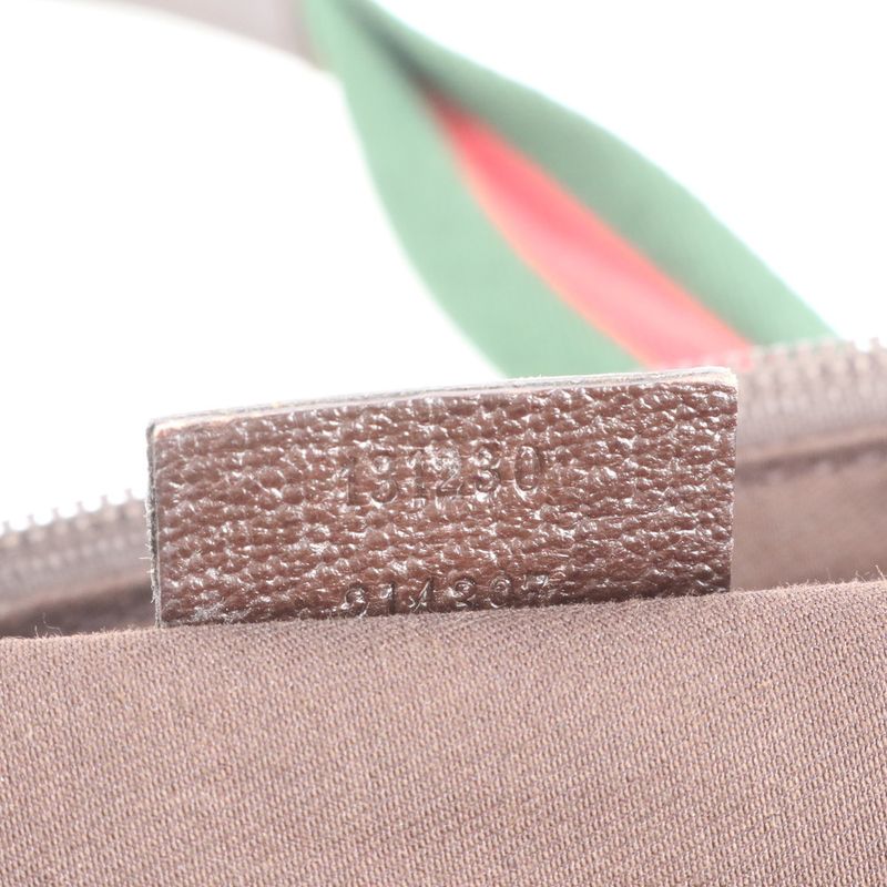 Gucci GG Canvas Sherry Line Leather Tote Bag Shoulder 131230 Hand Women RUE