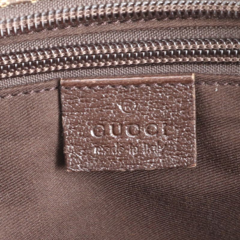 Gucci GG Canvas Sherry Line Leather Tote Bag Shoulder 131230 Hand Women RUE