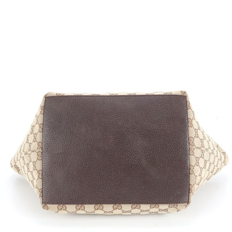 Gucci GG Canvas Sherry Line Leather Tote Bag Shoulder 131230 Hand Women RUE