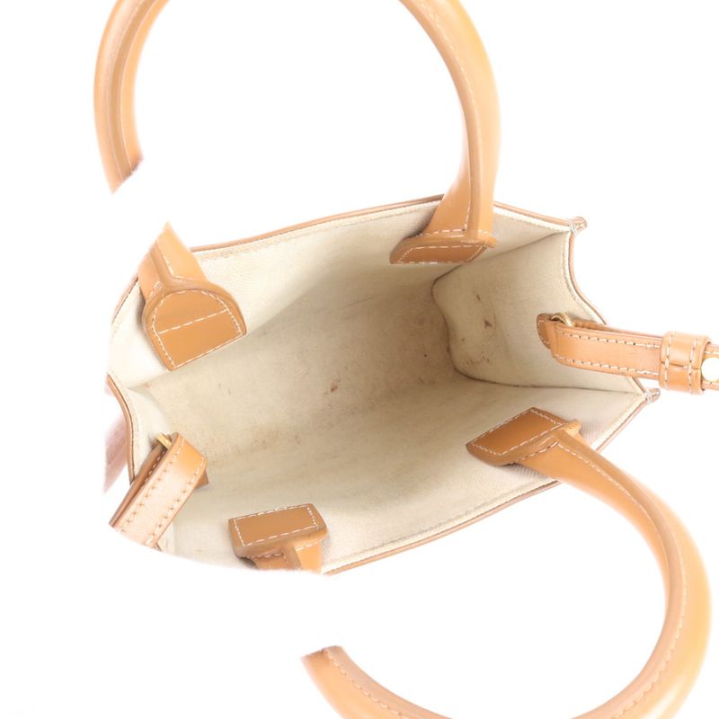 Celine Vertical Cabas Mini Leather 2WAY Shoulder Bag Crossbody Hand Tote Women