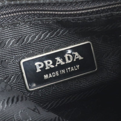 Prada Tessuto Nylon Triangle Logo Leather Backpack Sac Backpack Women RUE Db2-6