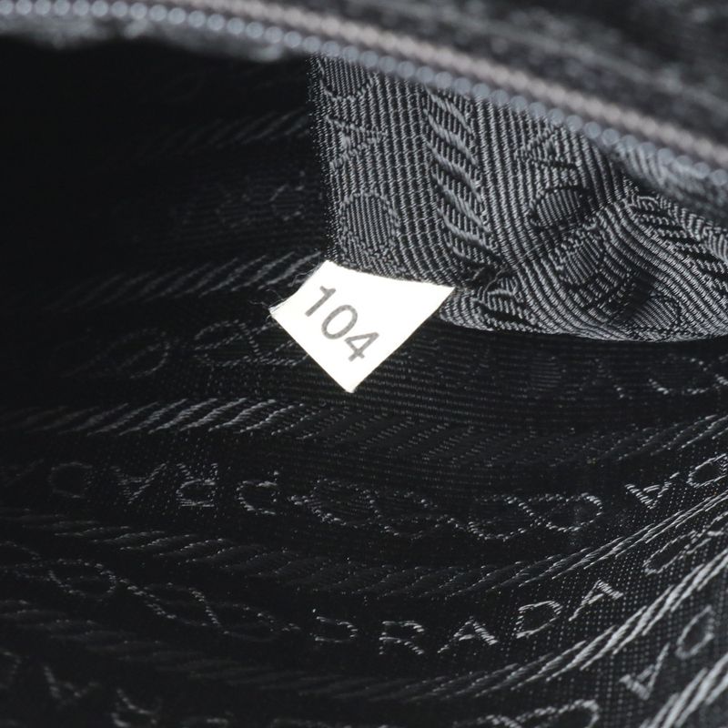 Prada Tessuto Nylon Triangle Logo Leather Backpack Sac Backpack Women RUE Db2-6