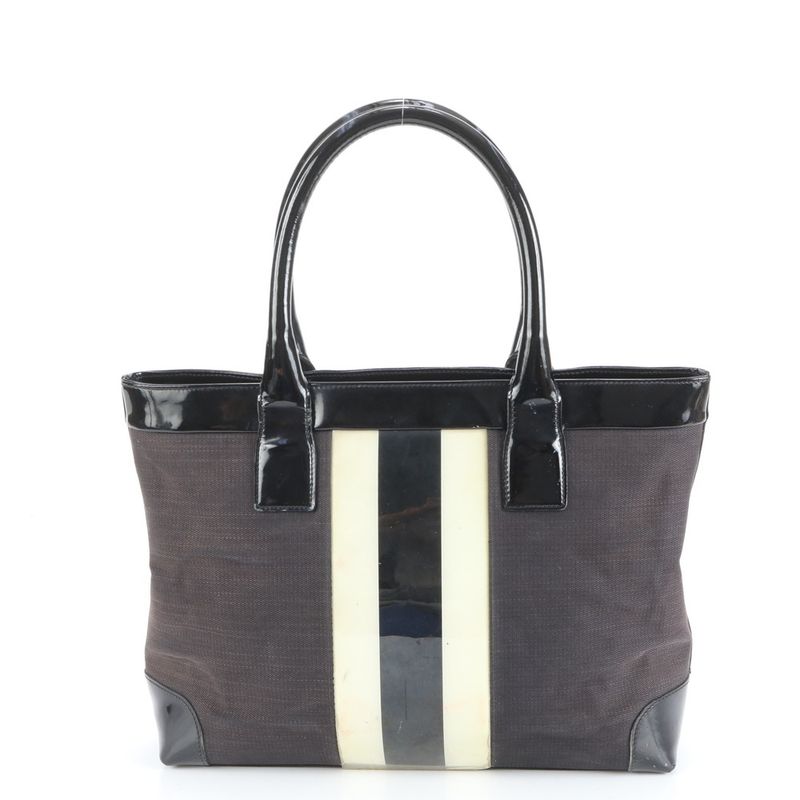 Gucci Sherry Line Leather Tote Bag Shoulder Hand 002-1119 Black Women's RUE