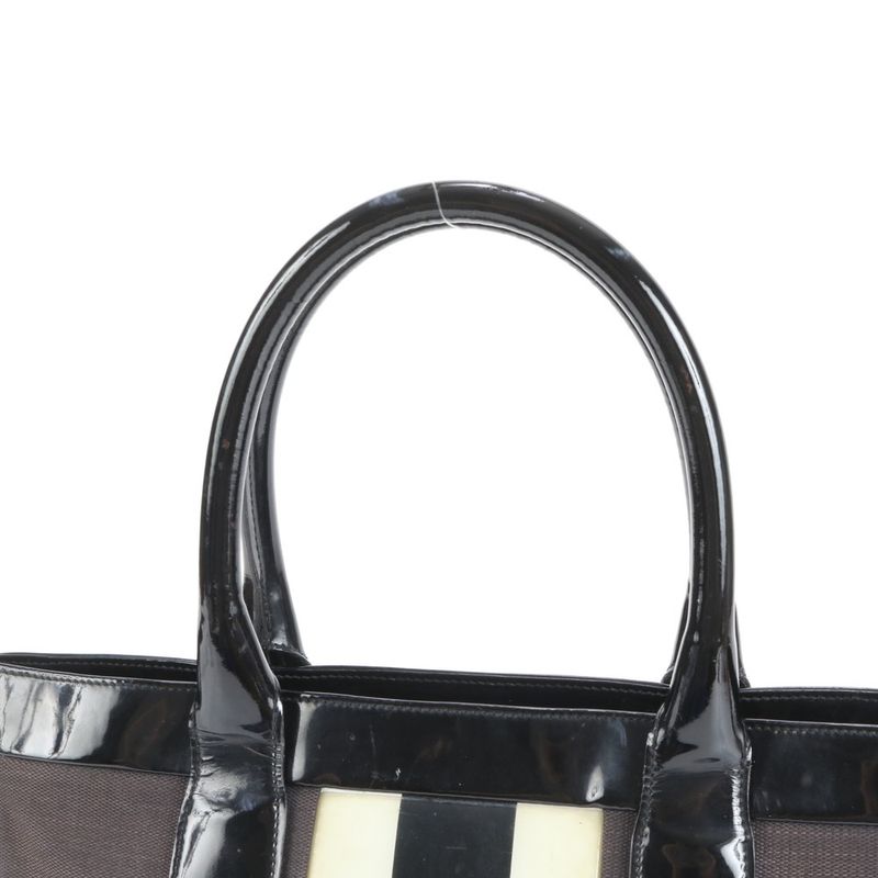 Gucci Sherry Line Leather Tote Bag Shoulder Hand 002-1119 Black Women's RUE