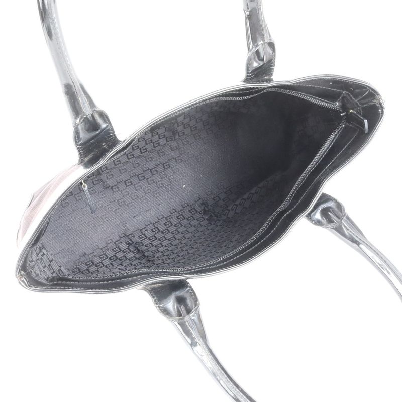 Gucci Sherry Line Leather Tote Bag Shoulder Hand 002-1119 Black Women's RUE