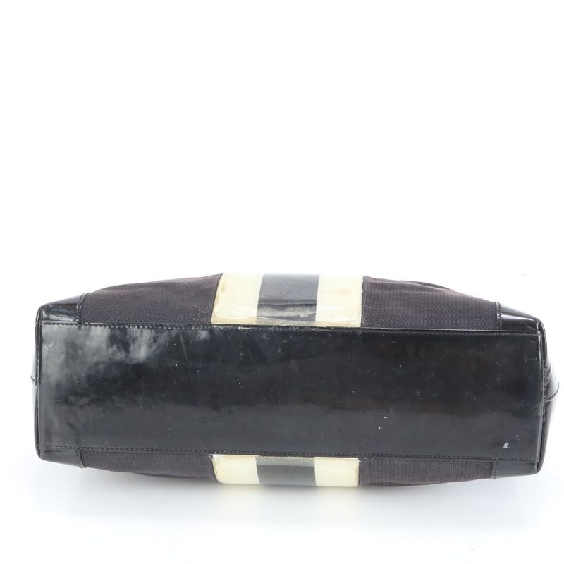 Gucci Sherry Line Leather Tote Bag Shoulder Hand 002-1119 Black Women's RUE