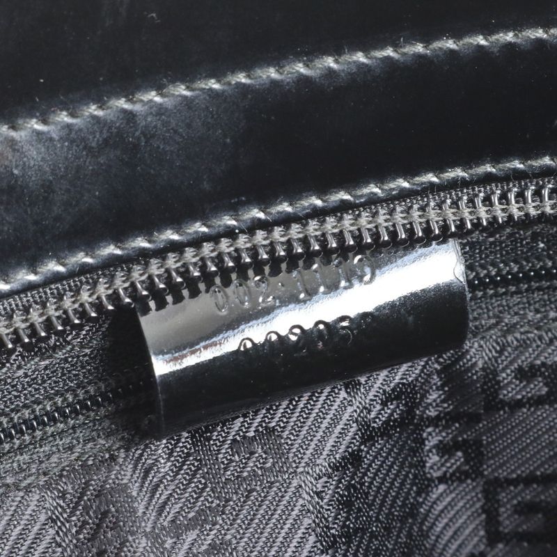 Gucci Sherry Line Leather Tote Bag Shoulder Hand 002-1119 Black Women's RUE