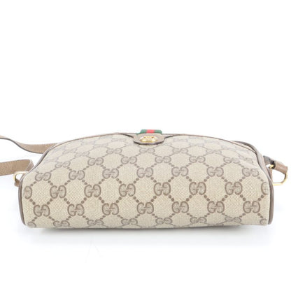 Vintage Old Gucci GG Supreme Sherry Leather Shoulder Bag Crossbody Women's RUE