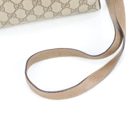 Vintage Old Gucci GG Supreme Sherry Leather Shoulder Bag Crossbody Women's RUE