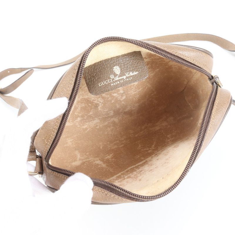 Vintage Old Gucci GG Supreme Sherry Leather Shoulder Bag Crossbody Women's RUE