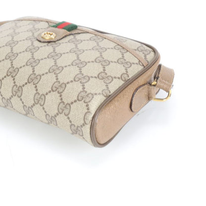 Vintage Old Gucci GG Supreme Sherry Leather Shoulder Bag Crossbody Women's RUE