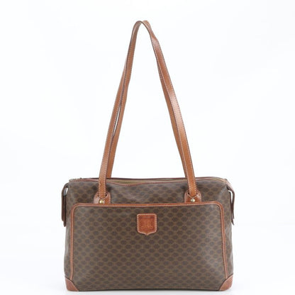 Vintage Celine Macadam Triomphe Leather Tote Bag Shoulder Hand A4 Ladies RUE