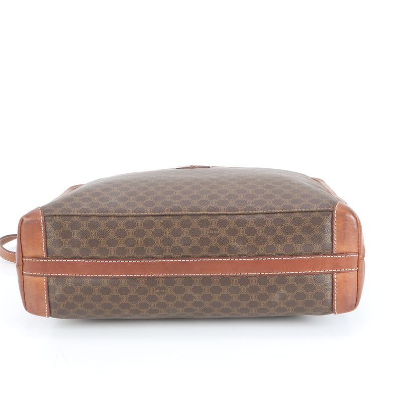 Vintage Celine Macadam Triomphe Leather Tote Bag Shoulder Hand A4 Ladies RUE