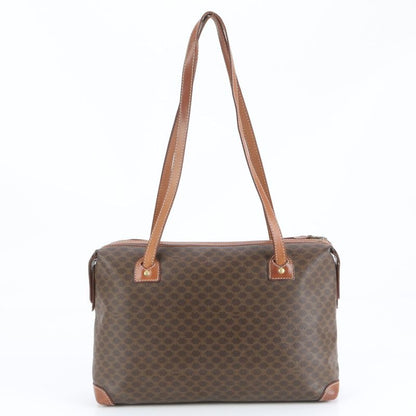 Vintage Celine Macadam Triomphe Leather Tote Bag Shoulder Hand A4 Ladies RUE