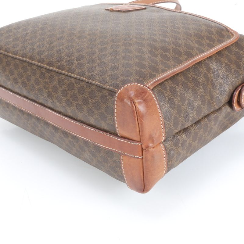 Vintage Celine Macadam Triomphe Leather Tote Bag Shoulder Hand A4 Ladies RUE