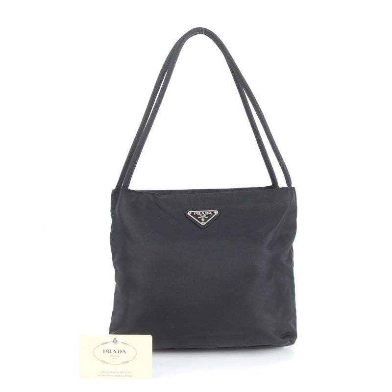 Prada Authenticity With Card Tessuto Nylon Triangle Logo B6243 Tote Bag