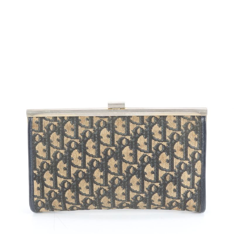 Vintage Christian Dior Trotter Clutch Bag Hand Second Pouch Women RUE Db1-3