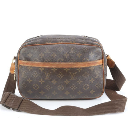 Louis Vuitton Monogram Reporter PM M45254 Leather Shoulder Bag Crossbody Brown