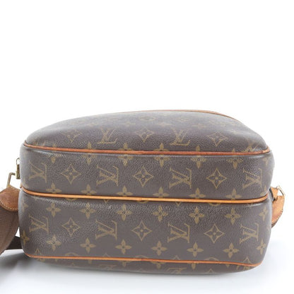 Louis Vuitton Monogram Reporter PM M45254 Leather Shoulder Bag Crossbody Brown