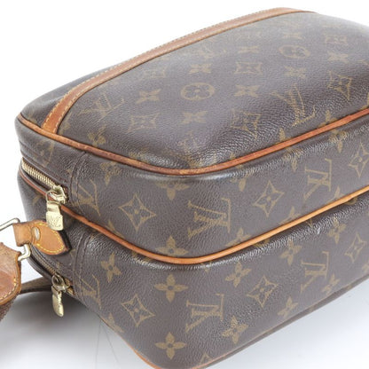 Louis Vuitton Monogram Reporter PM M45254 Leather Shoulder Bag Crossbody Brown
