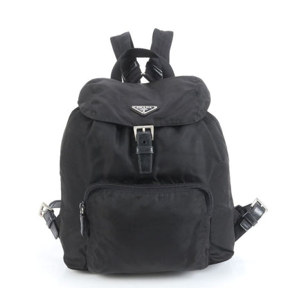 Prada Tessuto Nylon Triangle Logo Backpack Sac Backpack Black Women RUE Db2-3