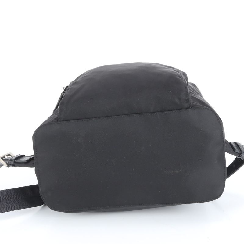 Prada Tessuto Nylon Triangle Logo Backpack Sac Backpack Black Women RUE Db2-3