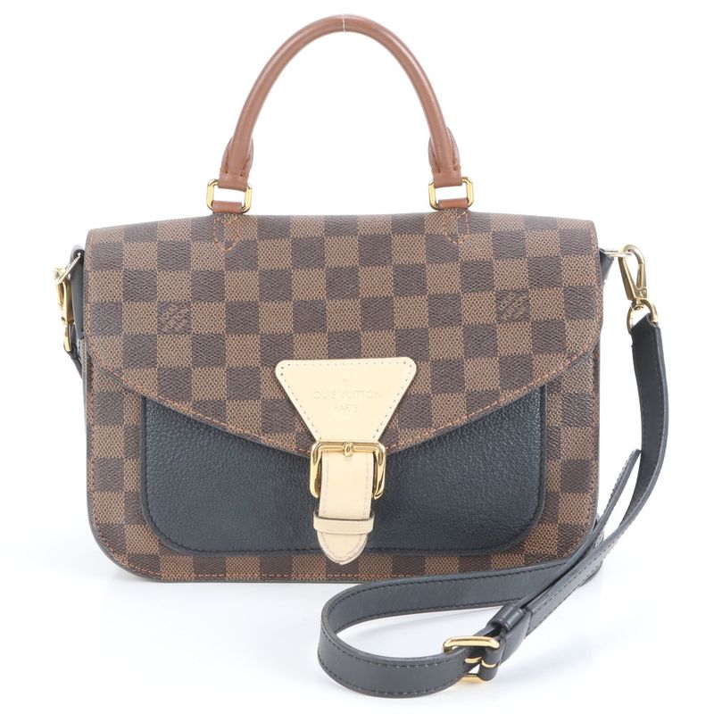 Louis Vuitton Damier Beaumarchais N40146 Leather 2WAY Shoulder Bag Crossbody