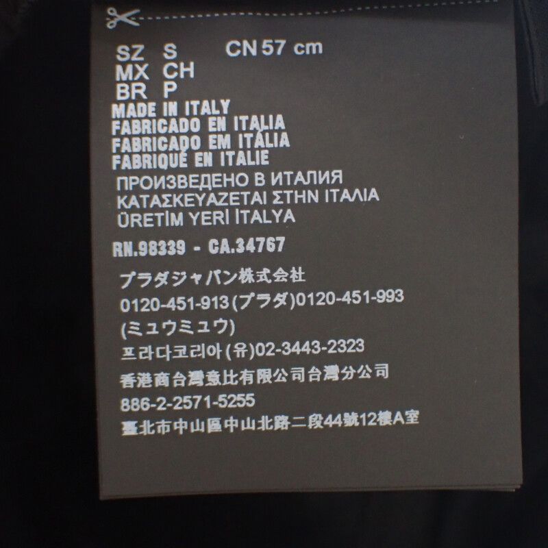 Prada Baseball S 2hc179_2dmi_f0002 Cap Nylon Hat Black Men Ladies Unisex [A Rank